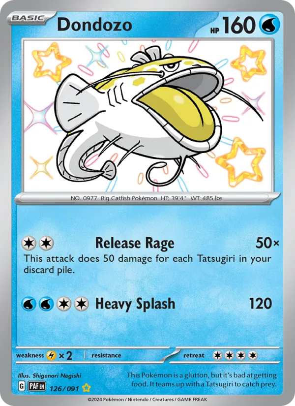 Dondozo #126 – Paldean Fates card