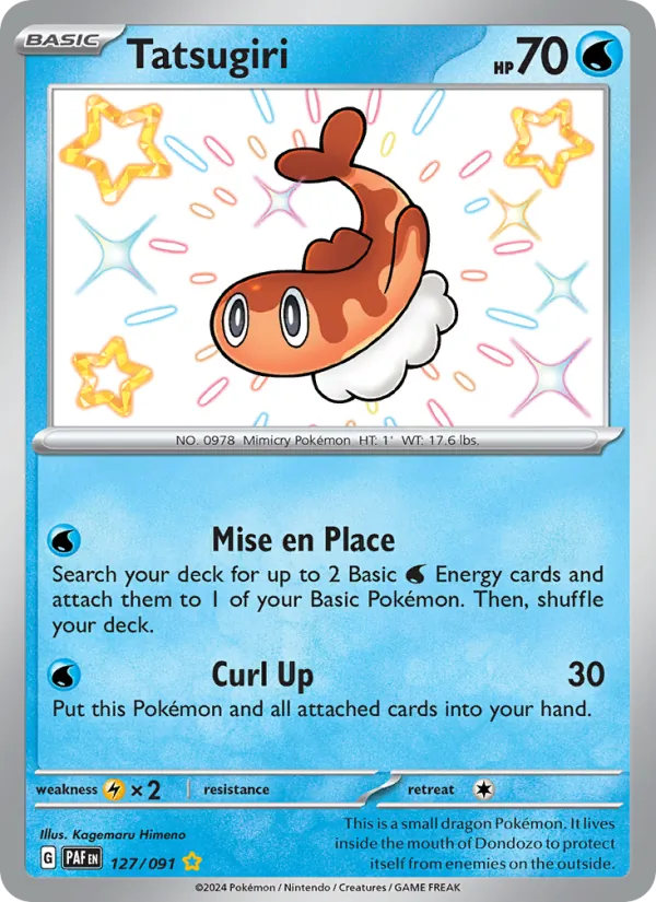 Tatsugiri #127 – Paldean Fates card