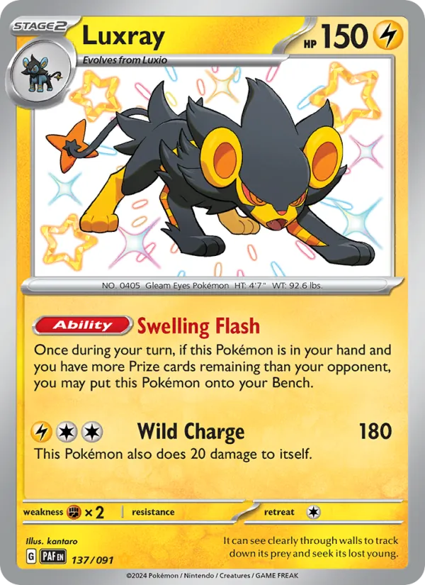 Luxray #137 – Paldean Fates card
