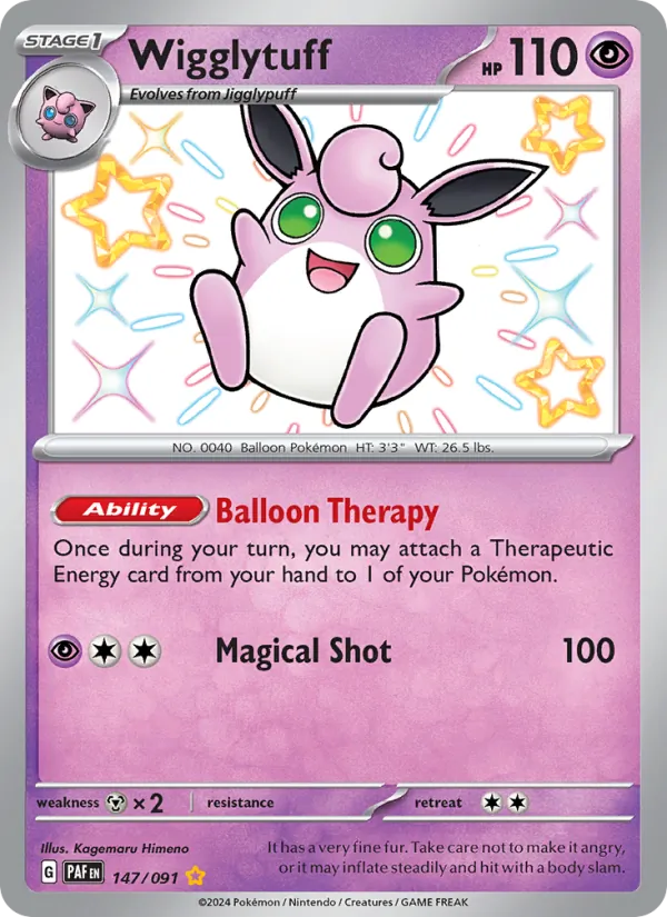 Wigglytuff #147 – Paldean Fates card