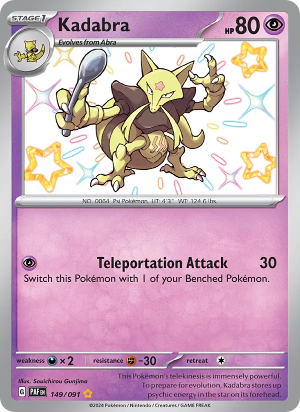 Kadabra #149 – Paldean Fates card