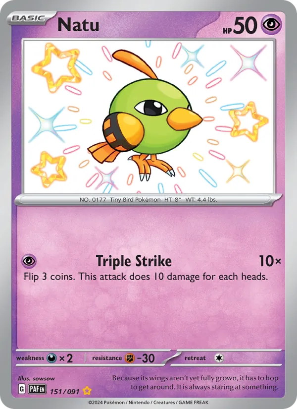 Natu #151 – Paldean Fates card