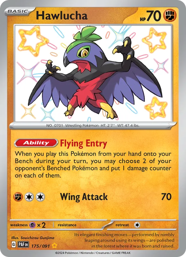 Hawlucha #175 – Paldean Fates card