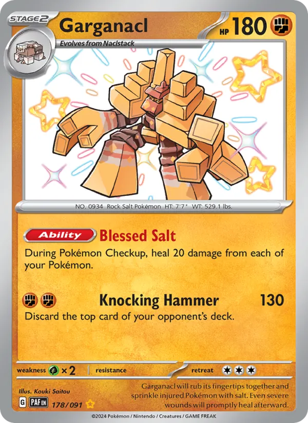 Garganacl #178 – Paldean Fates card