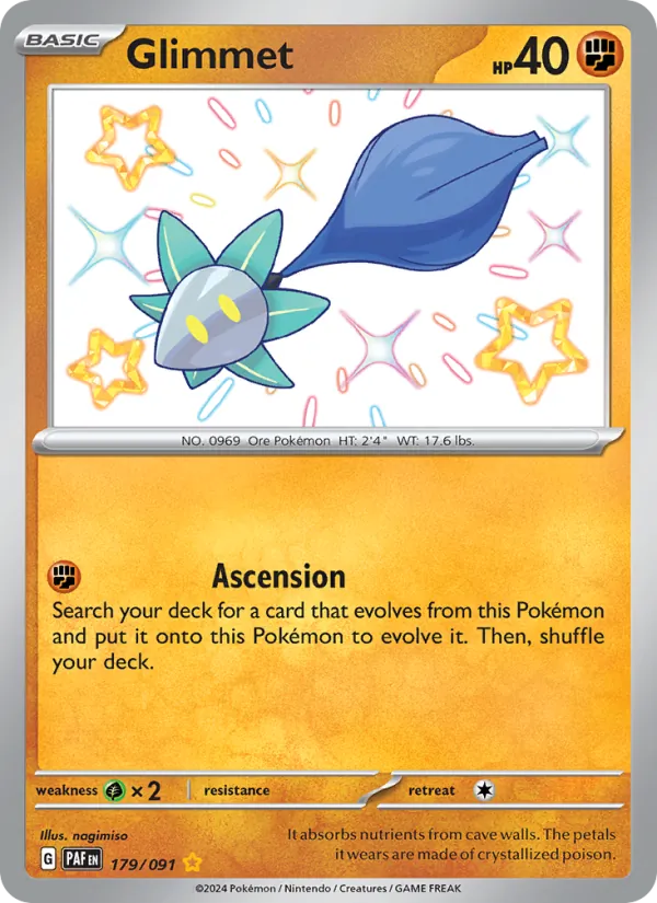 Glimmet #179 – Paldean Fates card