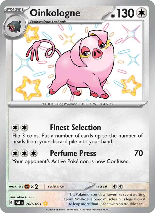 Oinkologne #208 – Paldean Fates card