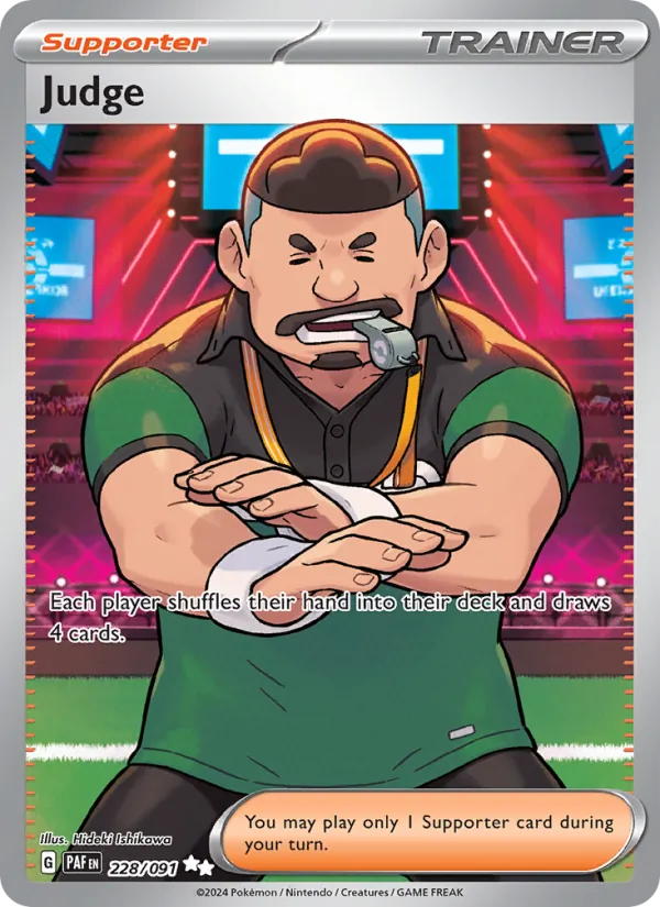 Judge #228 – Paldean Fates card