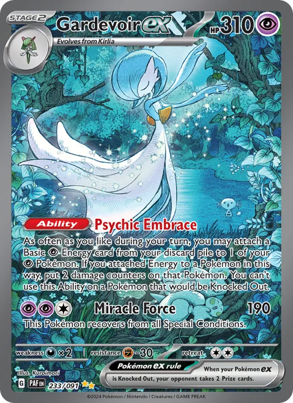 Gardevoir ex #233 – Paldean Fates card