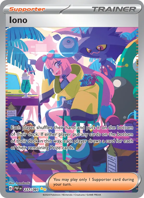 Iono #237 – Paldean Fates card