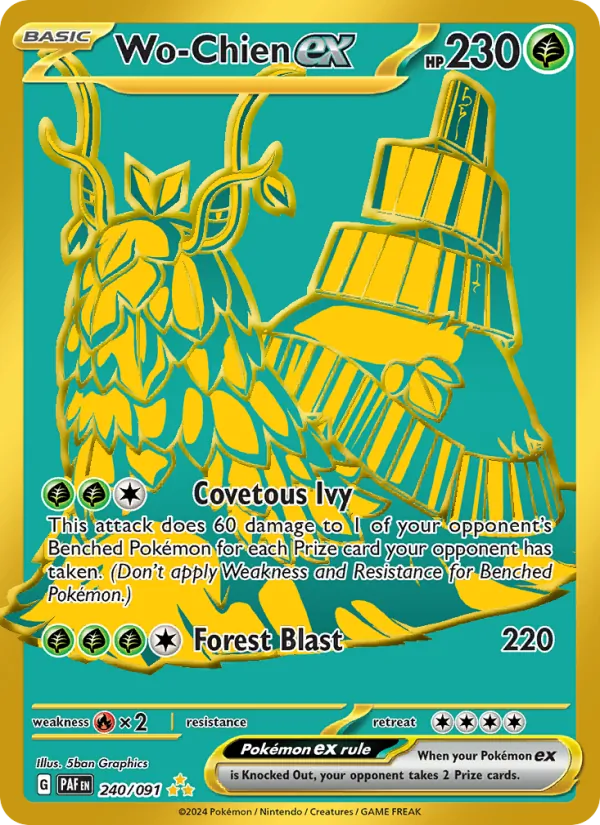 Wo-Chien ex #240 – Paldean Fates card