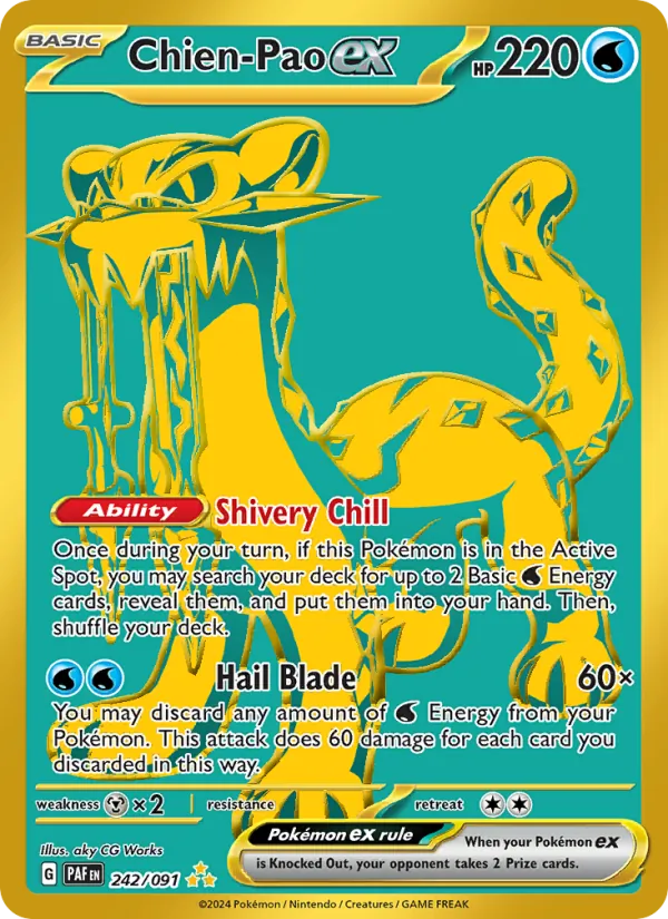 Chien-Pao ex #242 – Paldean Fates card