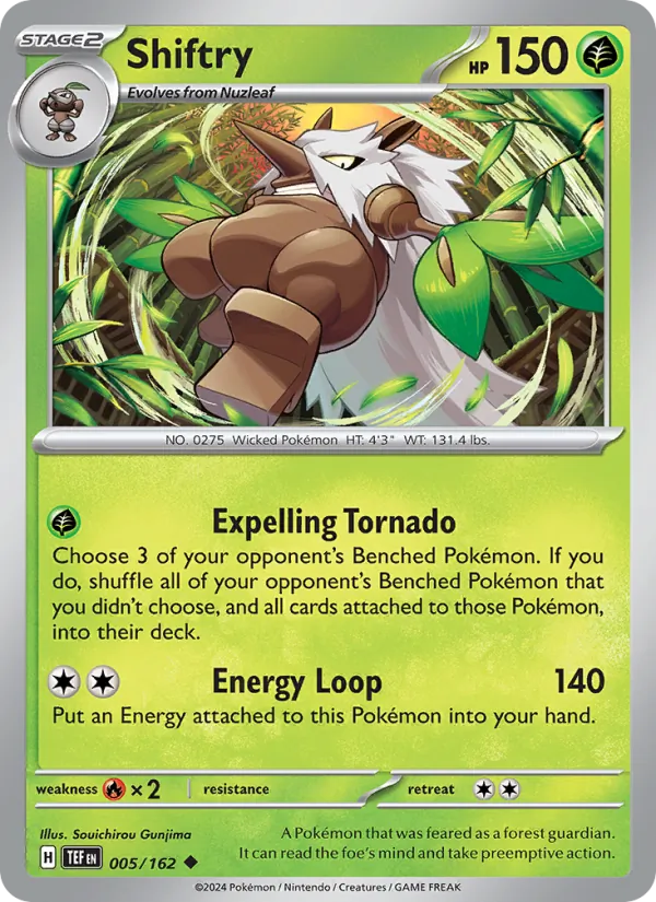 Shiftry #005 – Temporal Forces card
