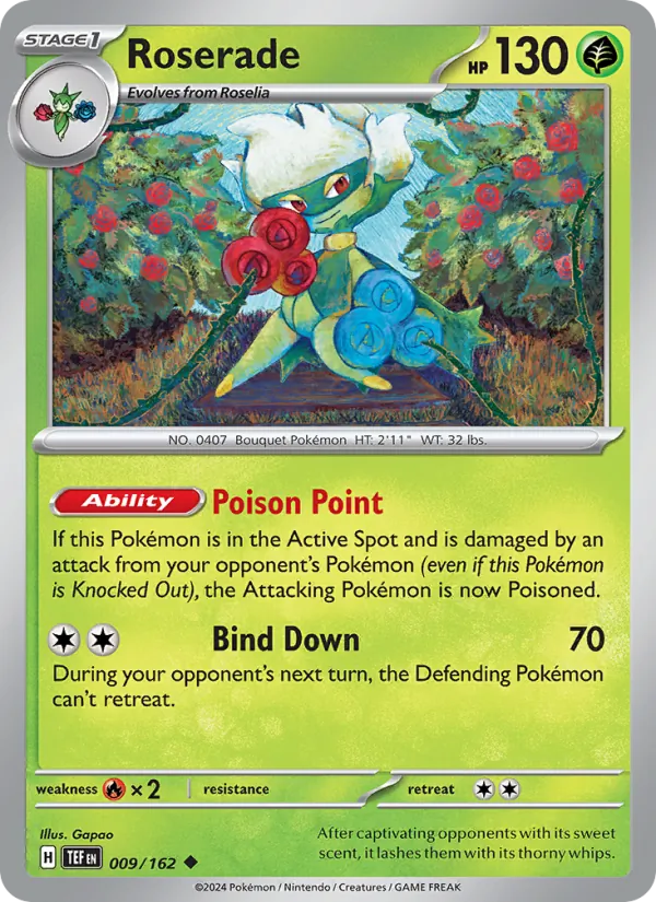 Roserade #009 – Temporal Forces card
