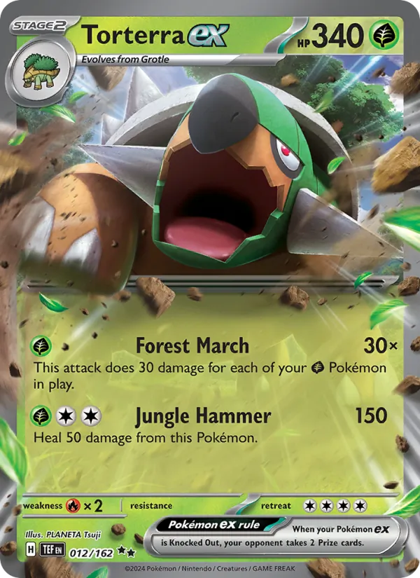 Torterra ex #012 – Temporal Forces card