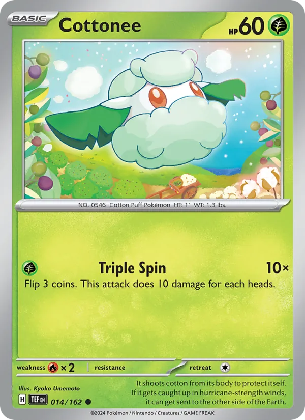 Cottonee #014 – Temporal Forces card