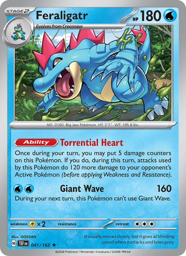 Feraligatr #041 – Temporal Forces card