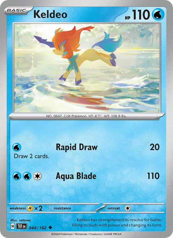 Keldeo #044 – Temporal Forces card