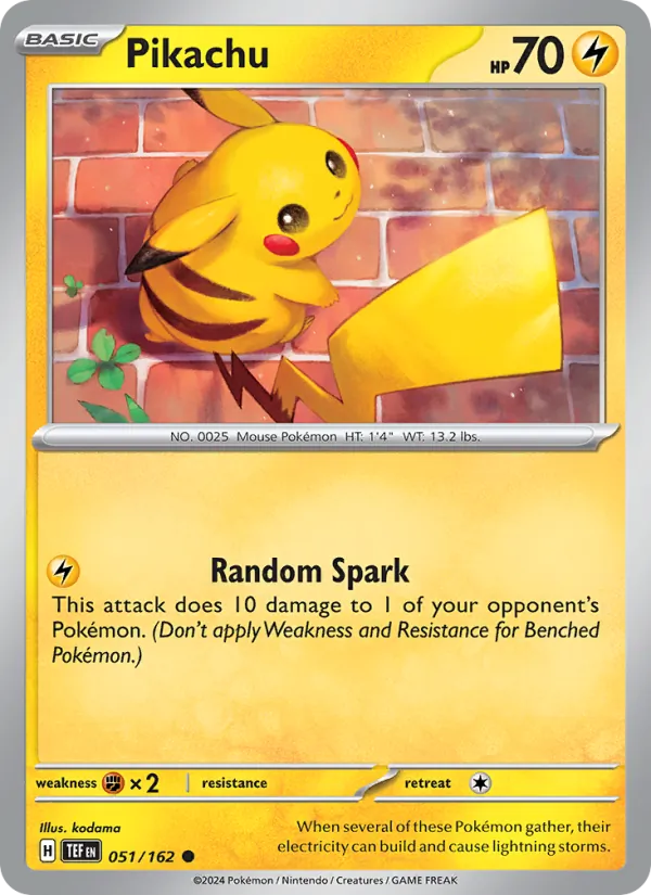 Pikachu #051 – Temporal Forces card
