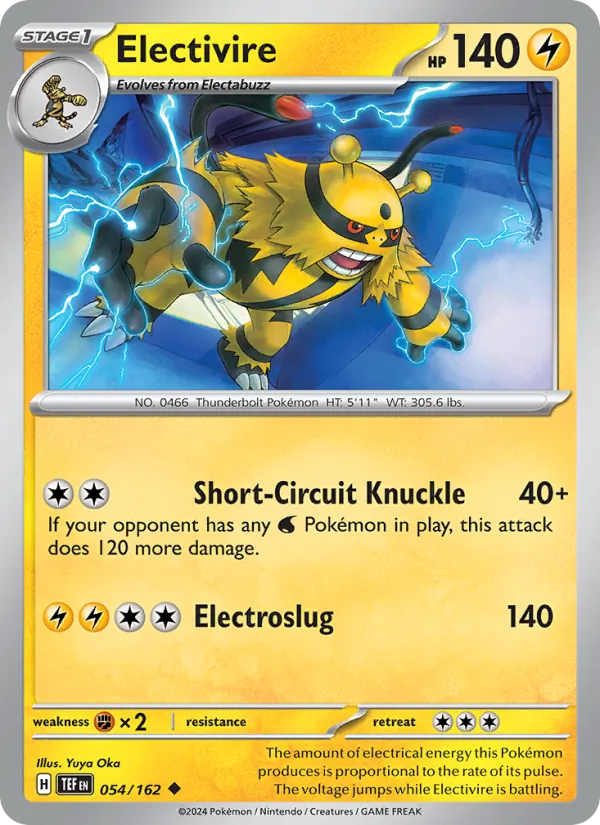 Electivire #054 – Temporal Forces card