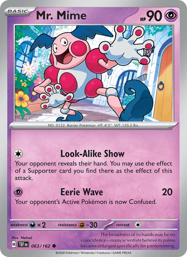 Mr. Mime #063 – Temporal Forces card