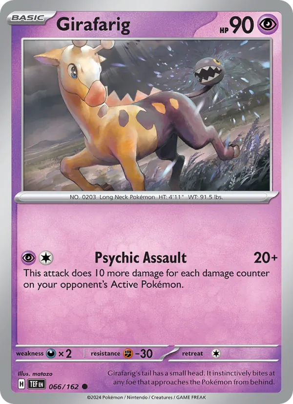 Girafarig #066 – Temporal Forces card