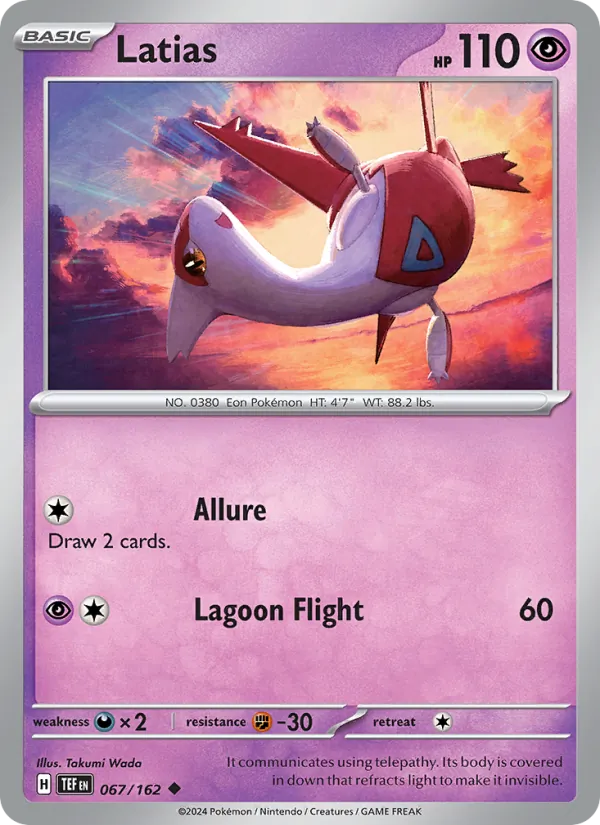 Latias #067 – Temporal Forces card