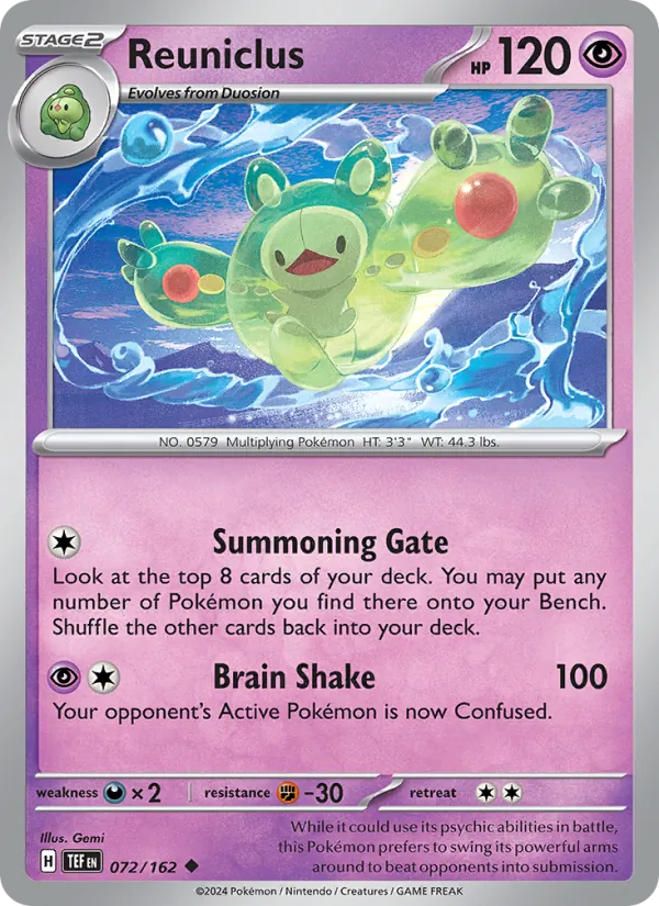 Reuniclus #072 – Temporal Forces card