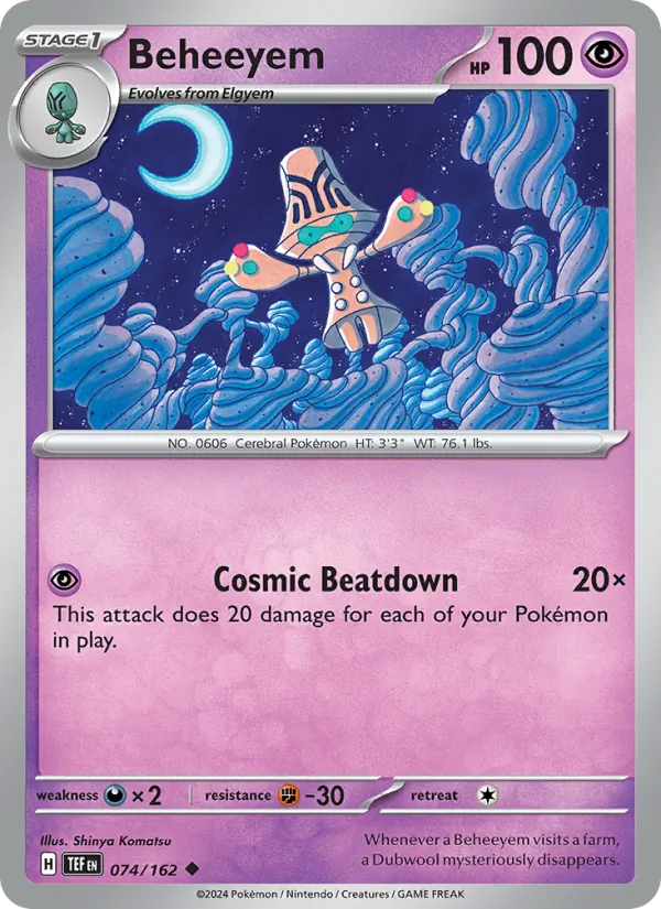 Beheeyem #074 – Temporal Forces card