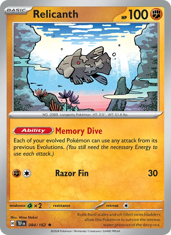 Relicanth #084 – Temporal Forces card