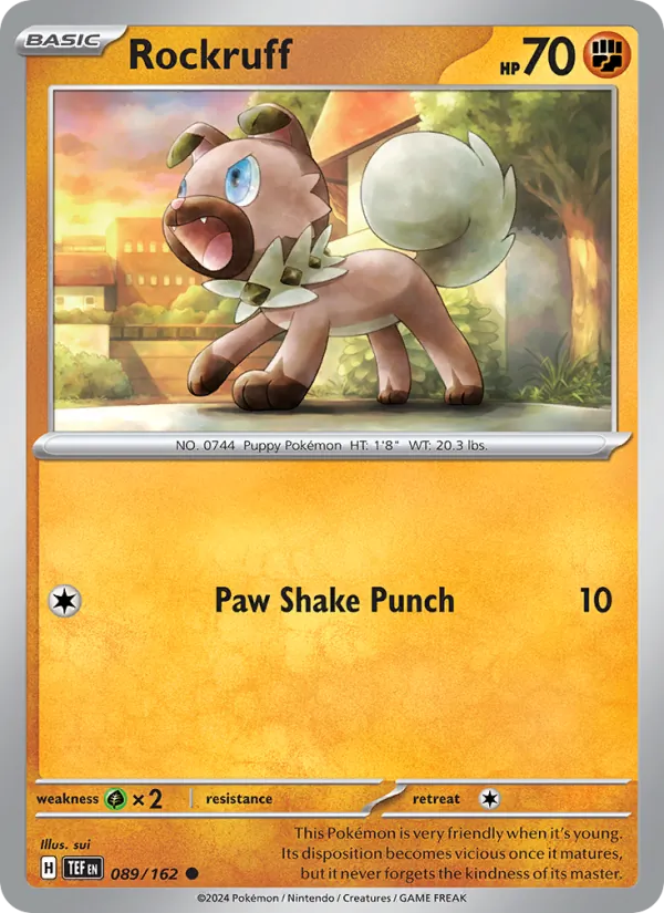 Rockruff #089 – Temporal Forces card