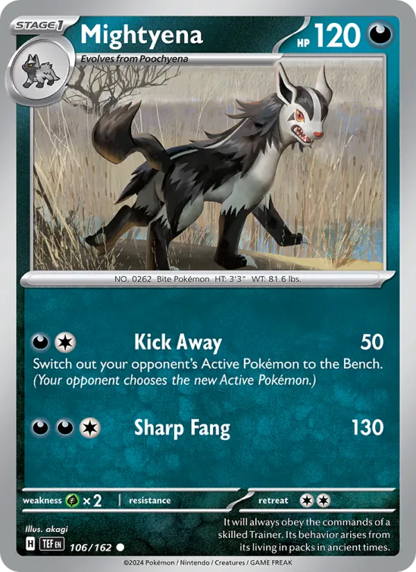 Mightyena #106 – Temporal Forces card