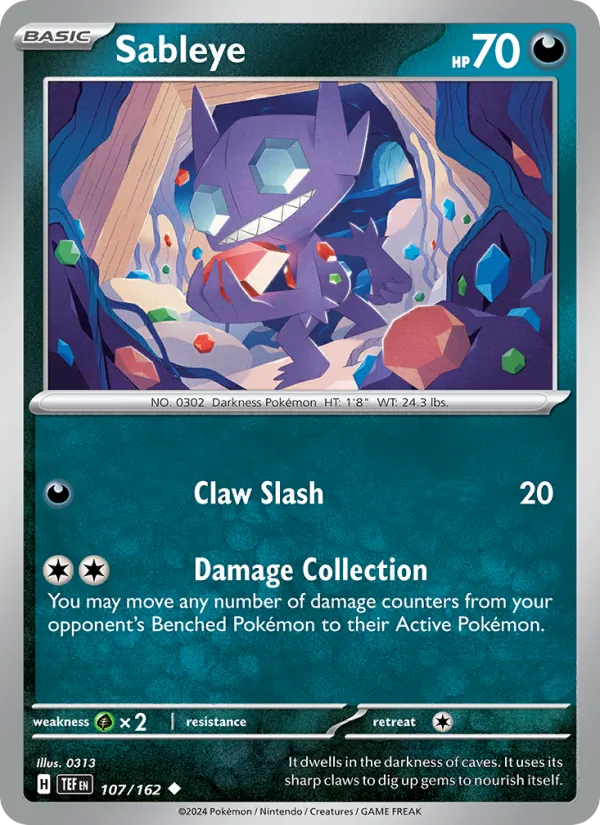 Sableye #107 – Temporal Forces card