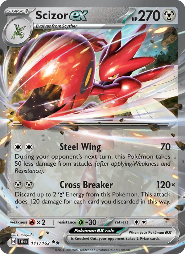 Scizor ex #111 – Temporal Forces card