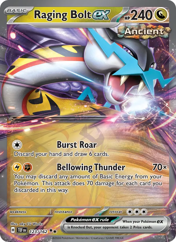 Raging Bolt ex #123 – Temporal Forces card