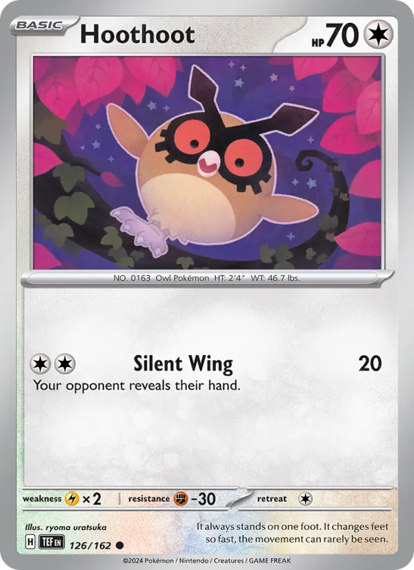 Hoothoot #126 – Temporal Forces card
