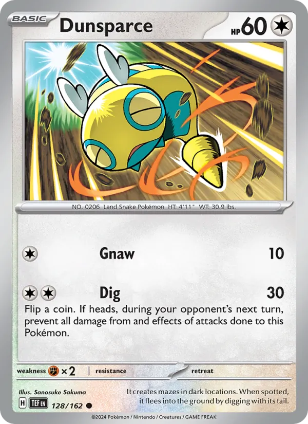 Dunsparce #128 – Temporal Forces card