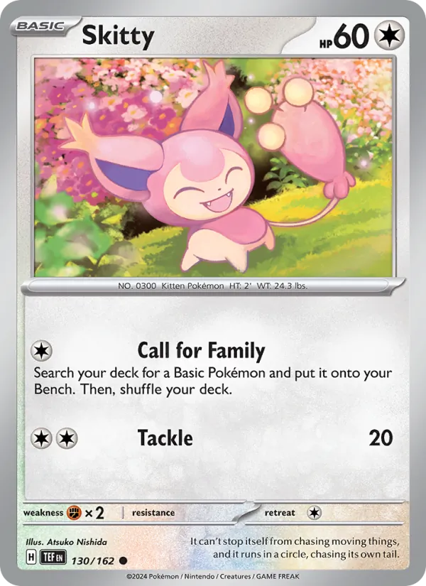 Skitty #130 – Temporal Forces card