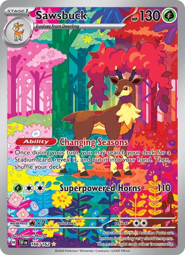 Sawsbuck #166 – Temporal Forces card
