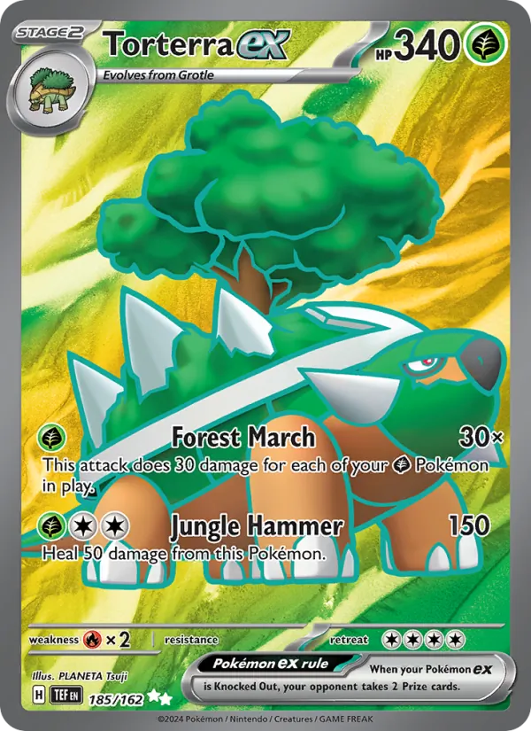 Torterra ex #185 – Temporal Forces card