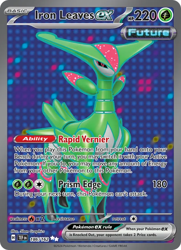 Iron Leaves ex #186 – Temporal Forces card
