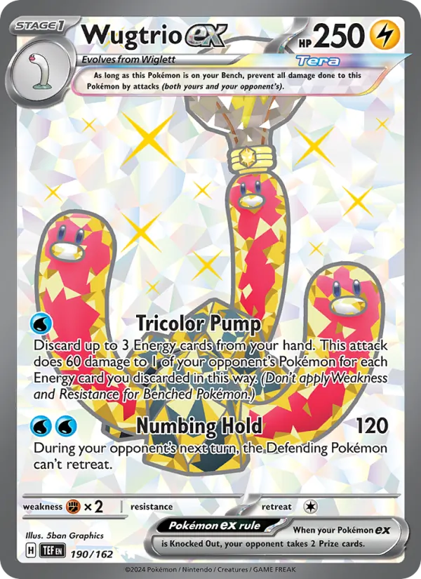 Wugtrio ex #190 – Temporal Forces card