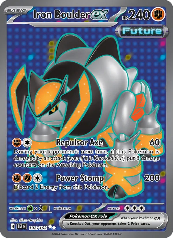Iron Boulder ex #192 – Temporal Forces card