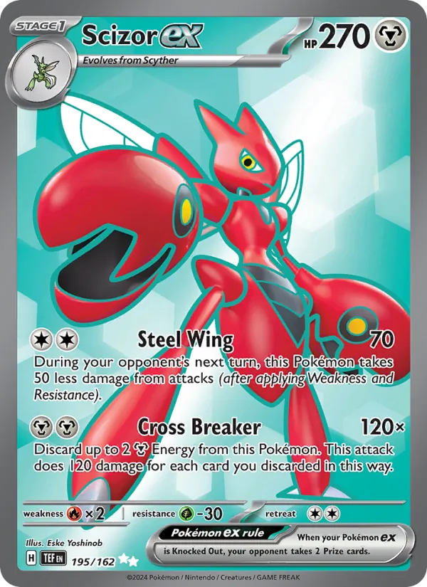 Scizor ex #195 – Temporal Forces card