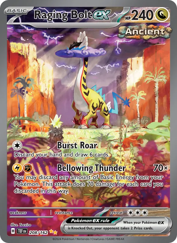 Raging Bolt ex #208 – Temporal Forces card