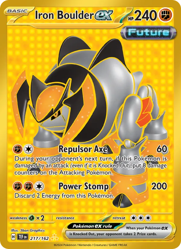 Iron Boulder ex #217 – Temporal Forces card