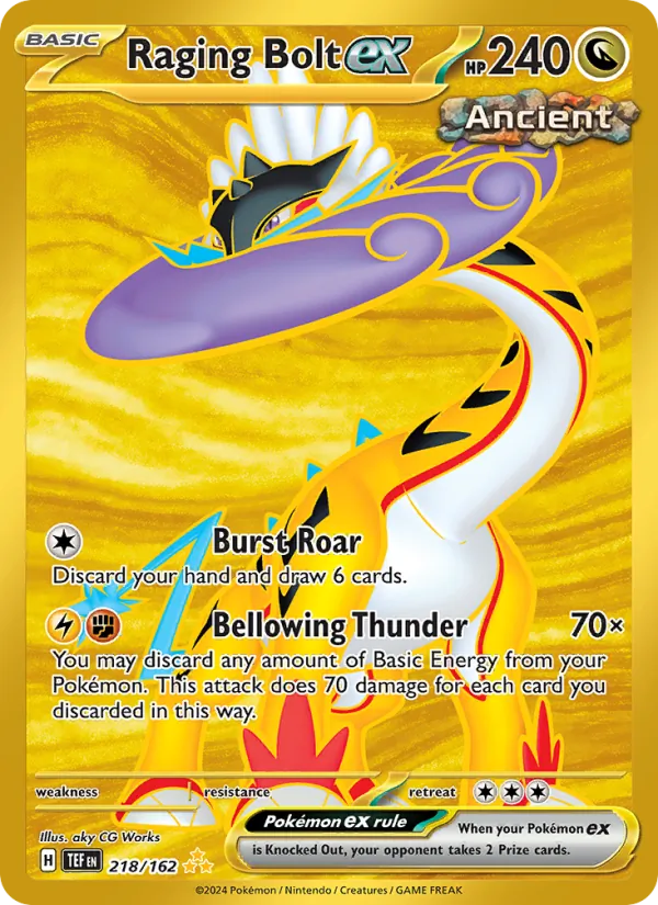 Raging Bolt ex #218 – Temporal Forces card