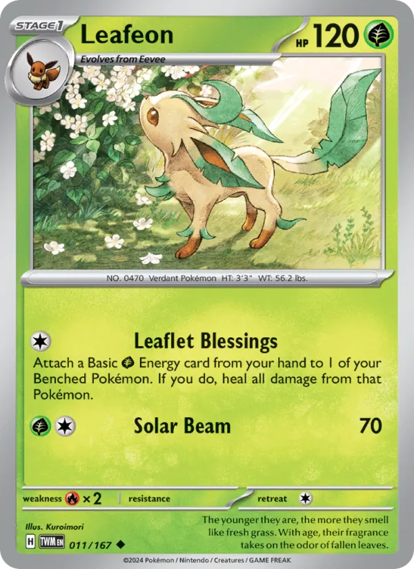 Leafeon #011 – Twilight Masquerade card