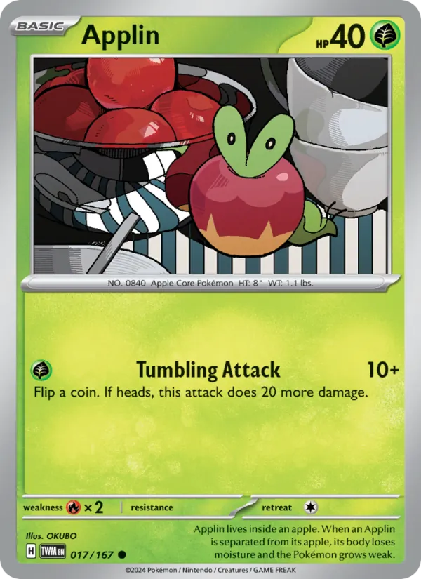 Applin #017 – Twilight Masquerade card