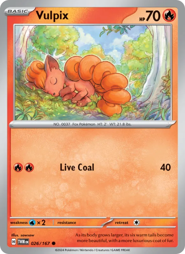 Vulpix #026 – Twilight Masquerade card