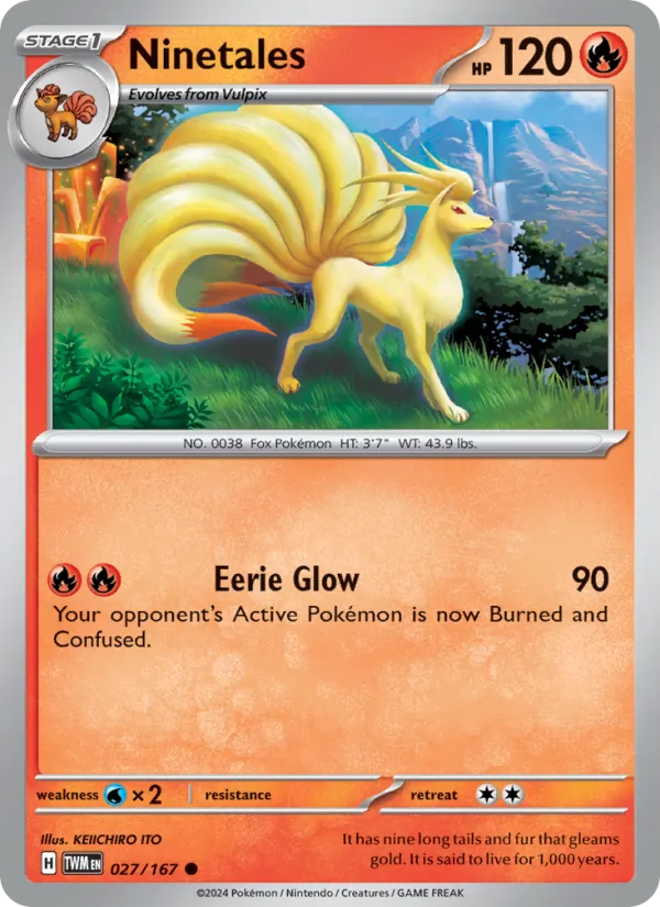 Ninetales #027 – Twilight Masquerade card